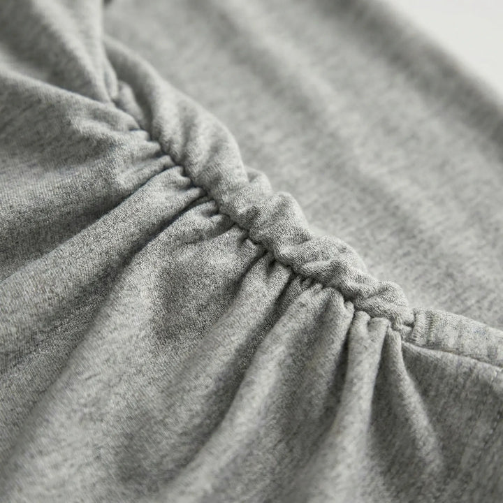 Langærmet bluse med folddetalje - Anastasia