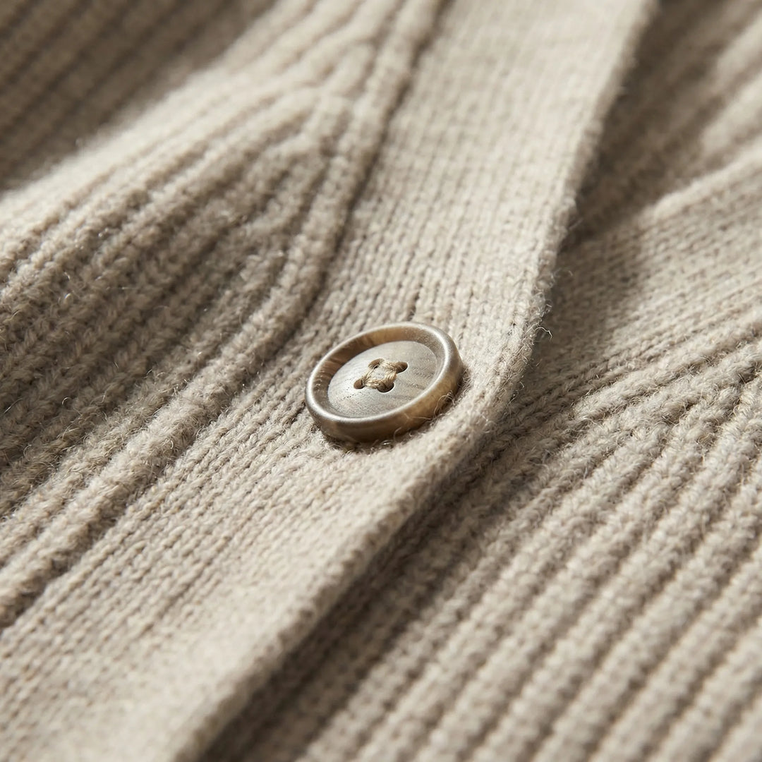 Lang cardigan med åben front - Lene