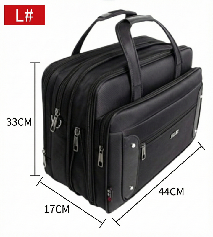 Canvas laptop- og businesstaske til mænd