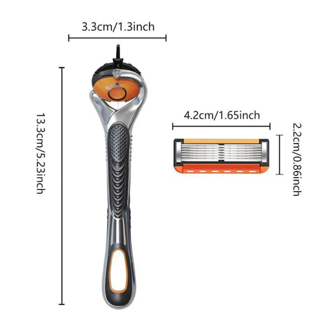 Flerlags barberbladssæt til skånsom glidning, præcise konturer og en grundig barbering - 24 eller 48 stk.