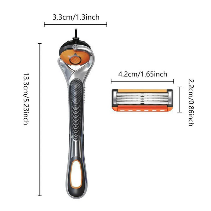 Flerlags barberbladssæt til skånsom glidning, præcise konturer og en grundig barbering - 24 eller 48 stk.