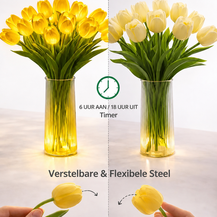 Hyggelig LED-blomsterlampe til varmt, stemningsfuldt lys
