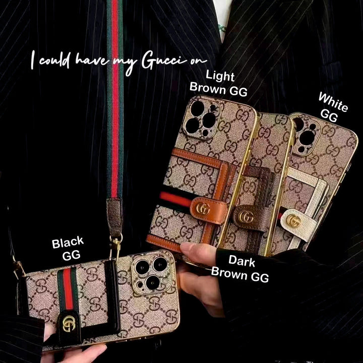 Luksus iPhone-cover med skuldertaske