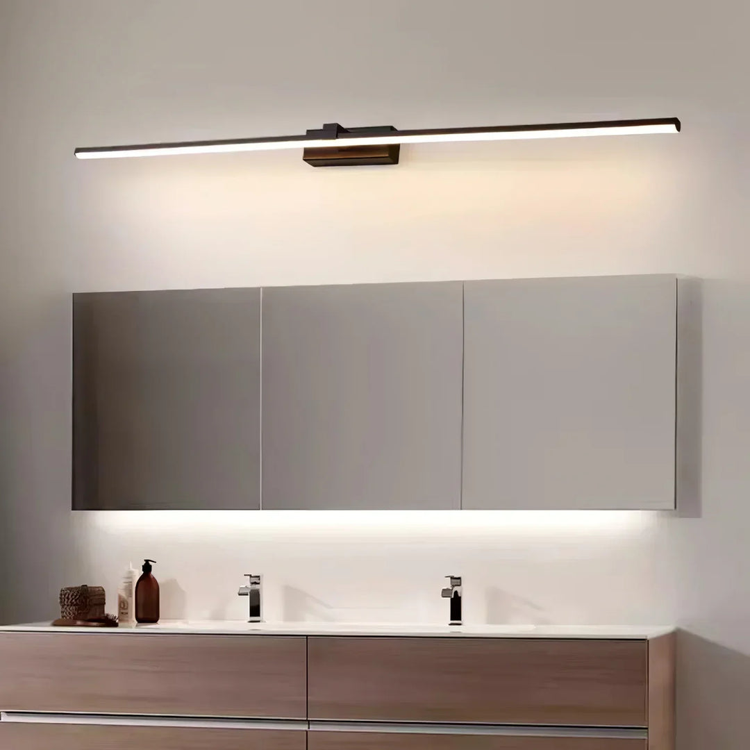 Lineært sekskantet spejl vægglampe – moderne vanity til badeværelse og soveværelse