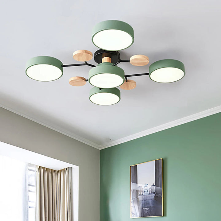 Slank designloftlampe med håndlavet finish