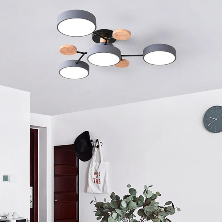 Slank designloftlampe med håndlavet finish