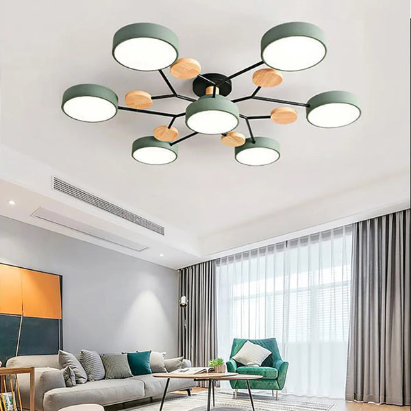 Slank designloftlampe med håndlavet finish