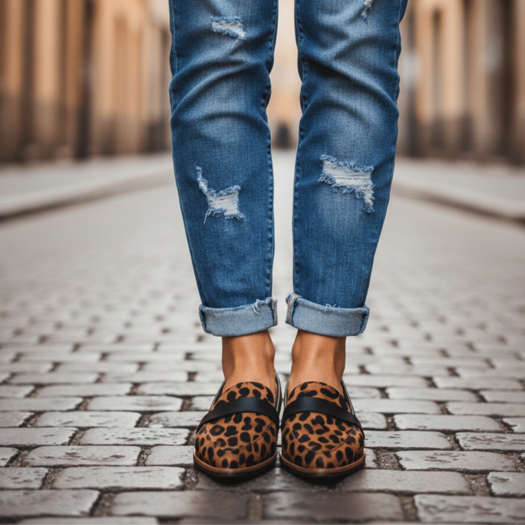Loafers til damer med spids tå – klassiske flade mokkasiner