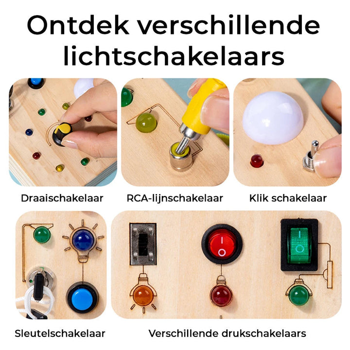 Montessori LED-aktivitetsbræt – Lær gennem leg