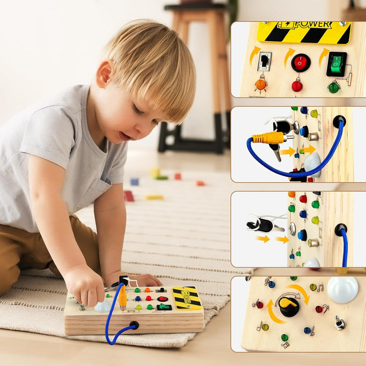 Montessori LED-aktivitetsbræt – Lær gennem leg