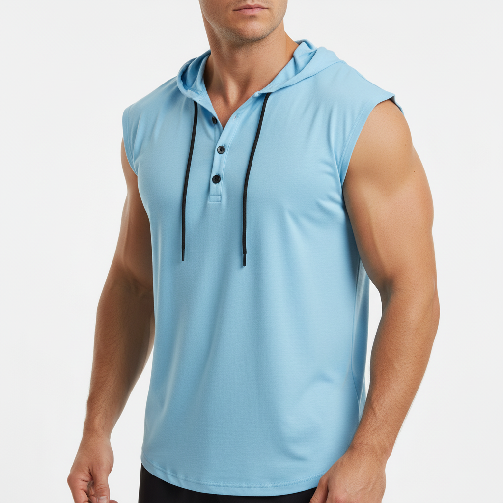 Ærmeløs Henley-tanktop - AeroVibe