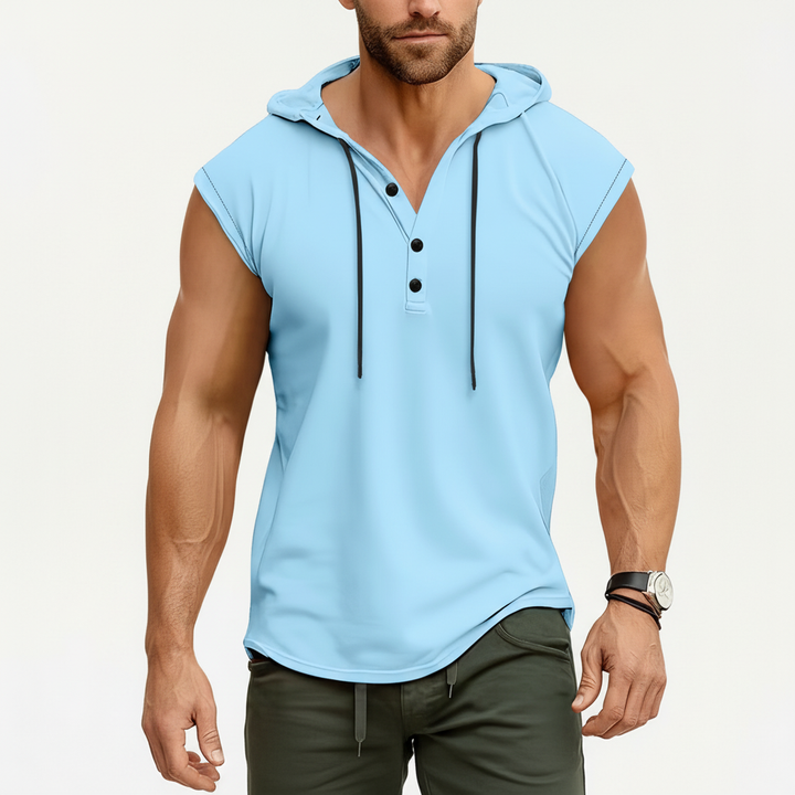 Ærmeløs Henley-tanktop - AeroVibe