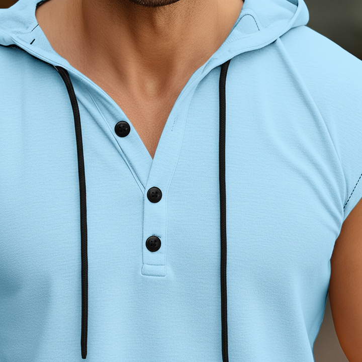 Ærmeløs Henley-tanktop - AeroVibe