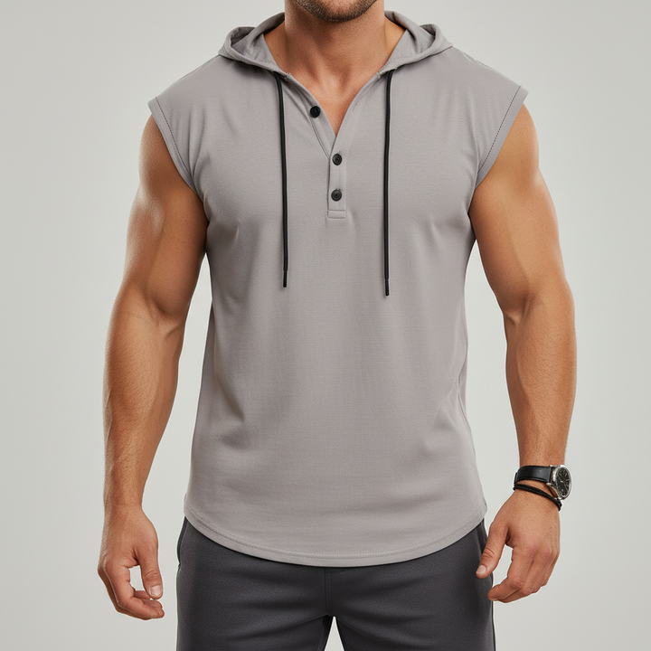 Ærmeløs Henley-tanktop - AeroVibe
