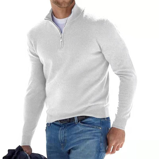Merino herresweater med V-hals – Torino