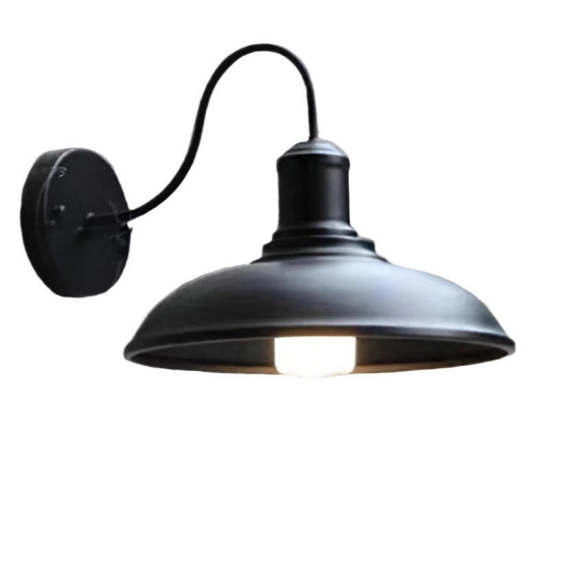 Udendørs væglampe i jern vintage industriel LED 1 lyskilde