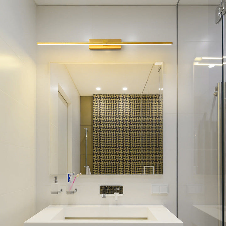 Lineært sekskantet spejl vægglampe – moderne vanity til badeværelse og soveværelse
