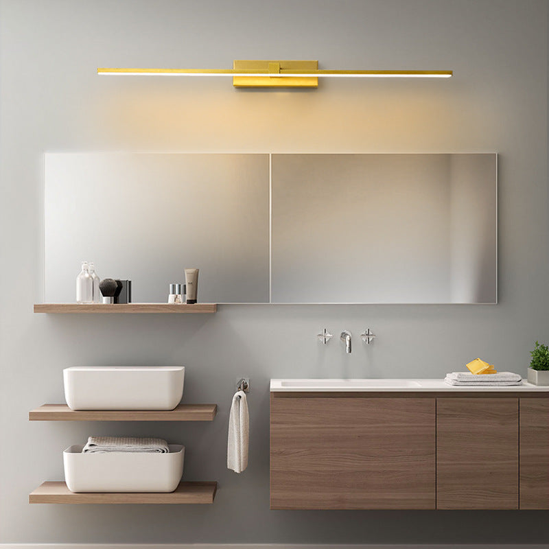 Lineært sekskantet spejl vægglampe – moderne vanity til badeværelse og soveværelse
