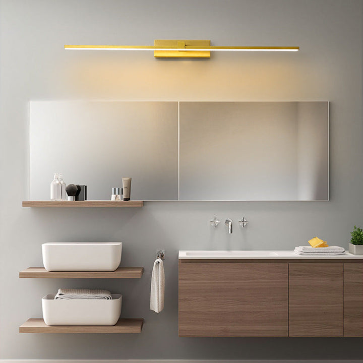 Lineært sekskantet spejl vægglampe – moderne vanity til badeværelse og soveværelse