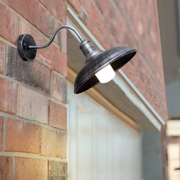 Udendørs væglampe i jern vintage industriel LED 1 lyskilde