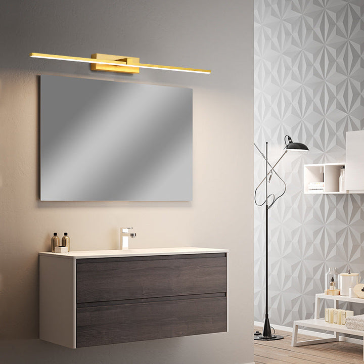 Lineært sekskantet spejl vægglampe – moderne vanity til badeværelse og soveværelse