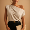 Off-Shoulder Top til Kvinder – Kortærmet Elegance