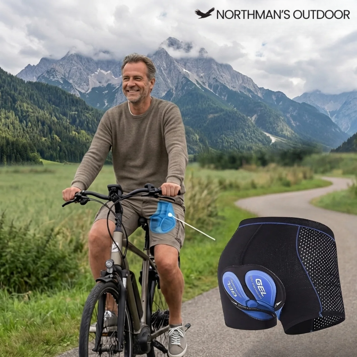 Polstret cykelunderbukser – 5D-gelpude – unisex