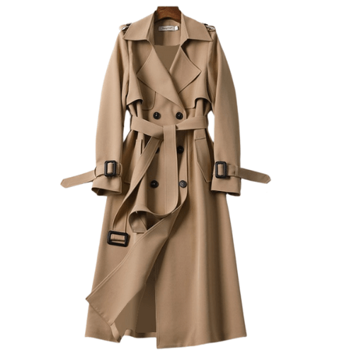 Vintage trendy trenchcoat til kvinder