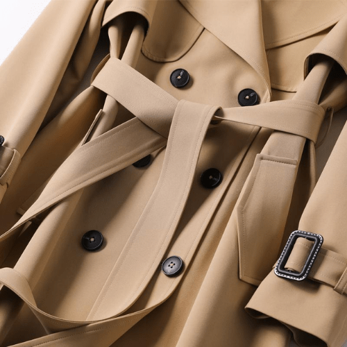 Vintage trendy trenchcoat til kvinder