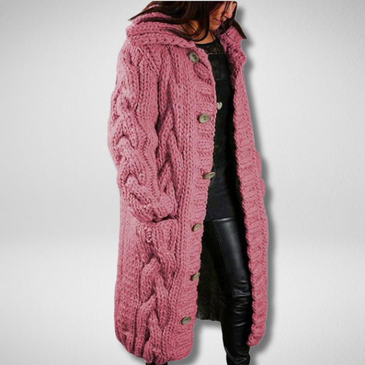 Behageligt tykt strikket cardigan - Emma