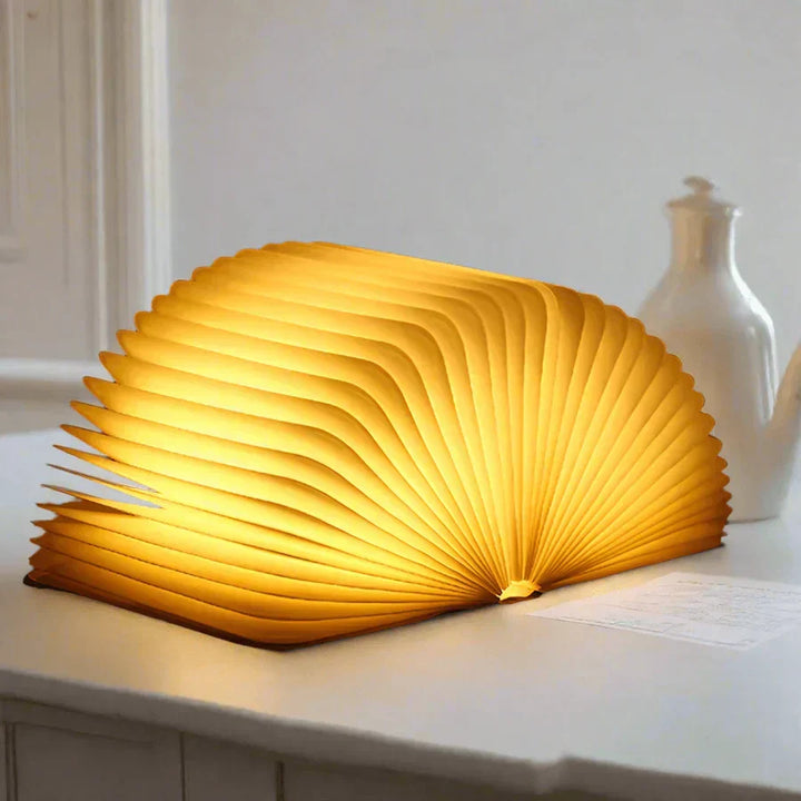 Foldbar boglampe med varmt LED-lys - StoryGlow
