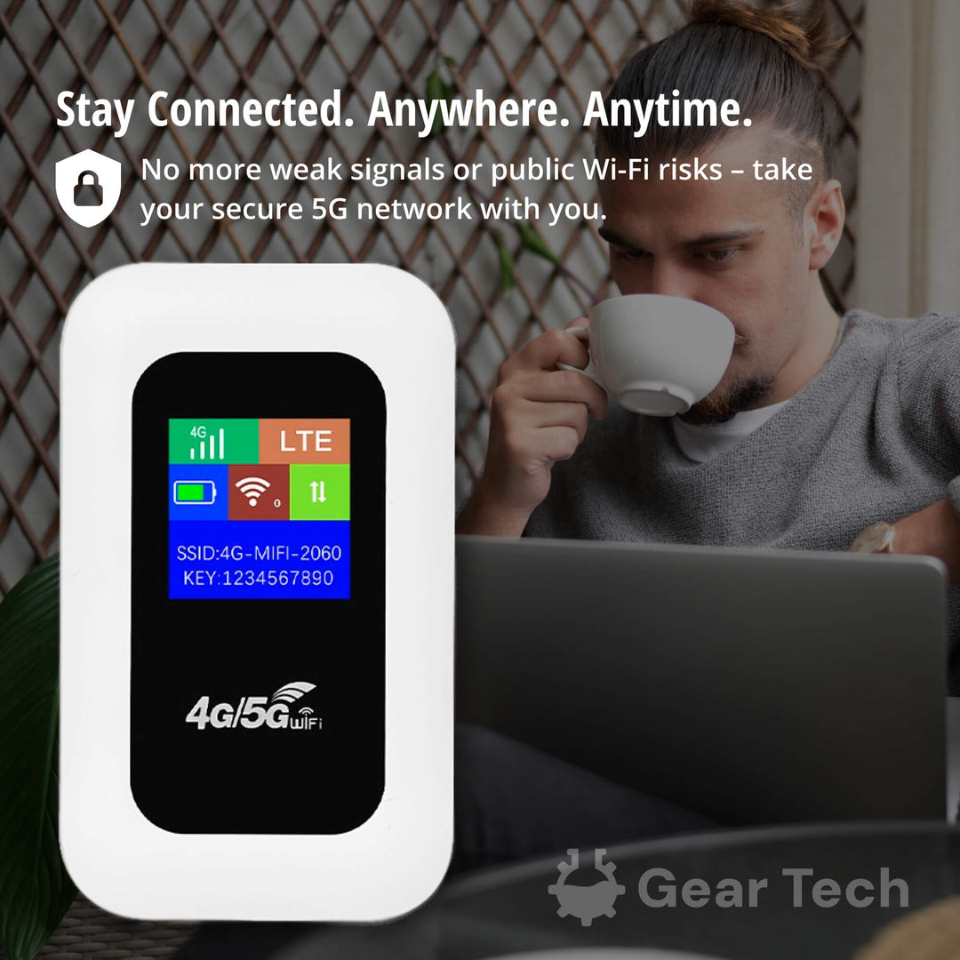 RoamWave 5G bærbar WiFi-hotspot til rejse eller hjemmebrug