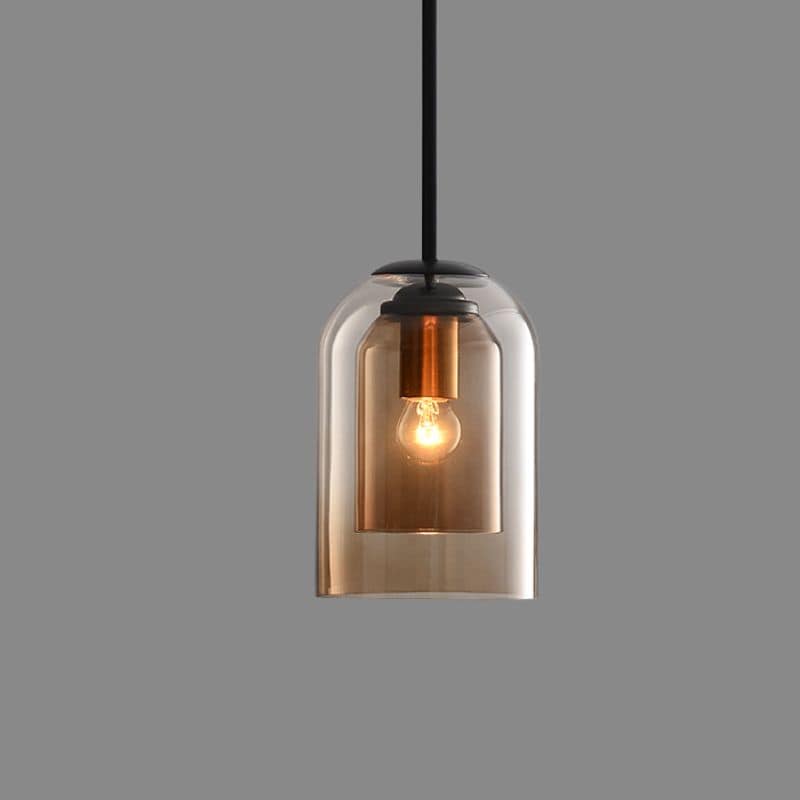 Elegant dobbelt glaslysekrone - AuraGlas