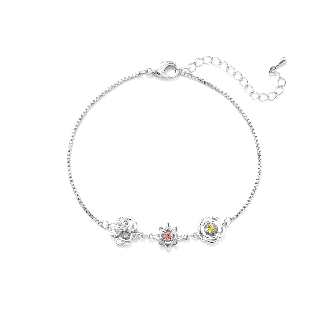 Fødselsblomst-armbånd - Én blomst pr. barn