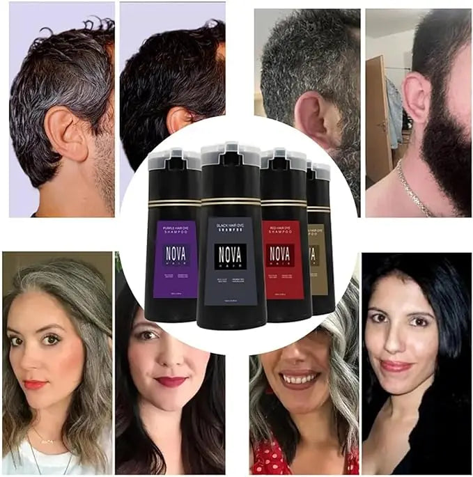 NovaHair Instant Farveshampoo – Genopfrisker hårfarven
