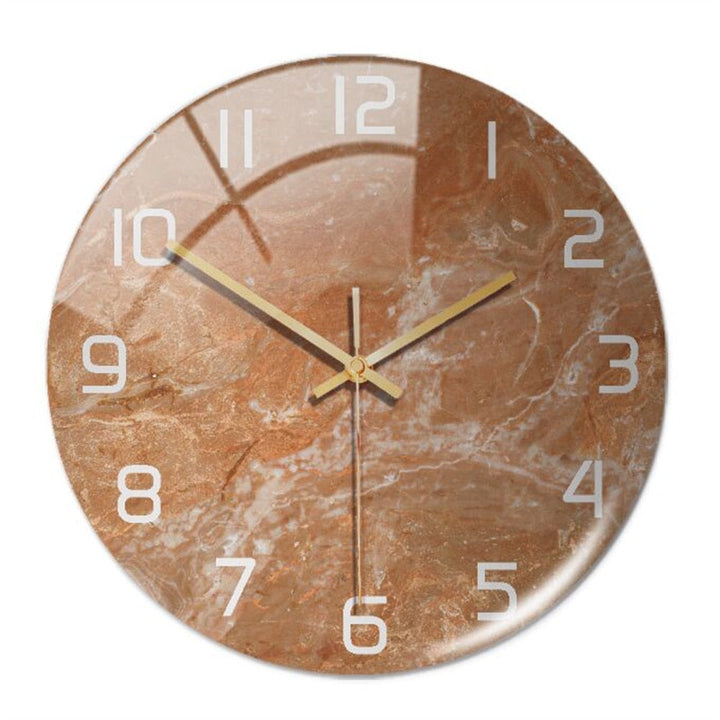 Elegant vægur med marmoreffekt – MarbleTime