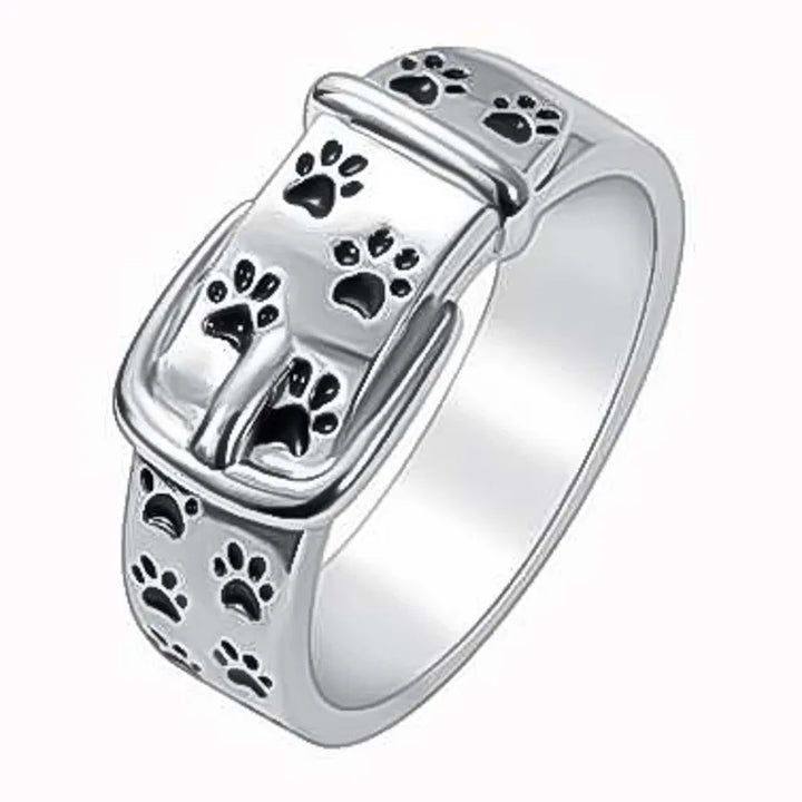 Sød og Stilfuld Hunde-inspireret Halsbåndsring