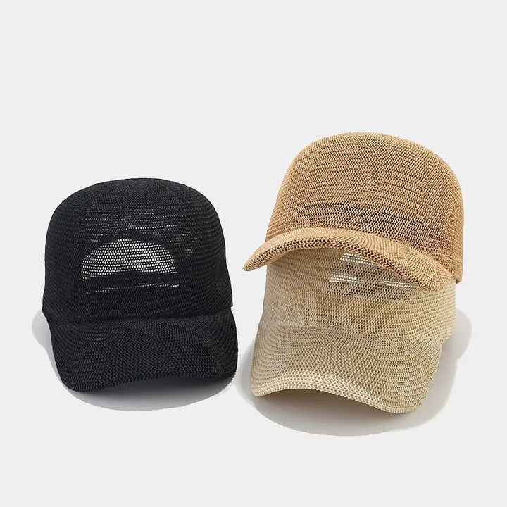 Modeflettet solhat med bred skygge - SunWeave-stil