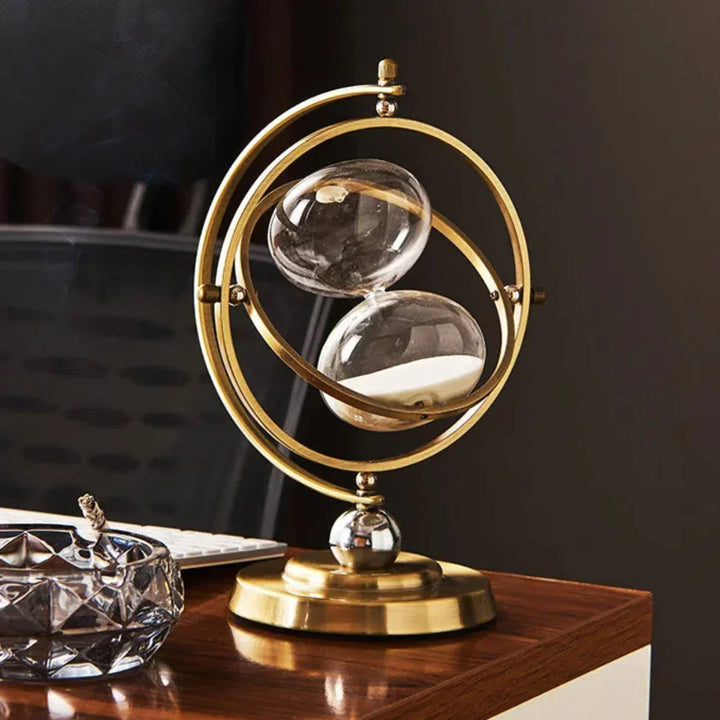 Luksus timeglas med elegant metalramme