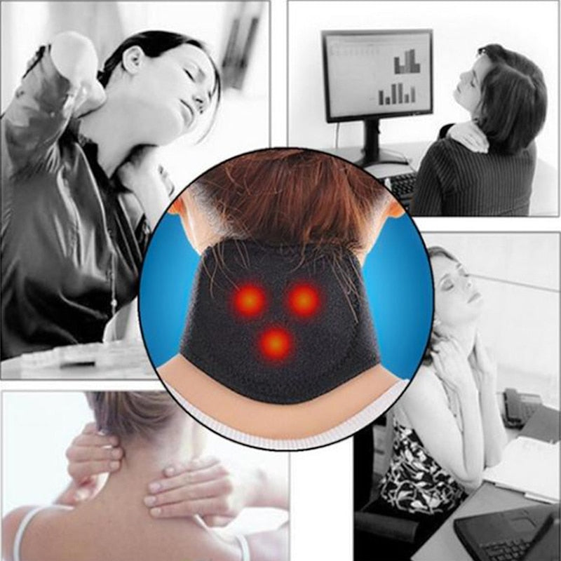 VitalTherm nakkekrave | Med turmalin & magneter | Selvopvarmende & smertelindring