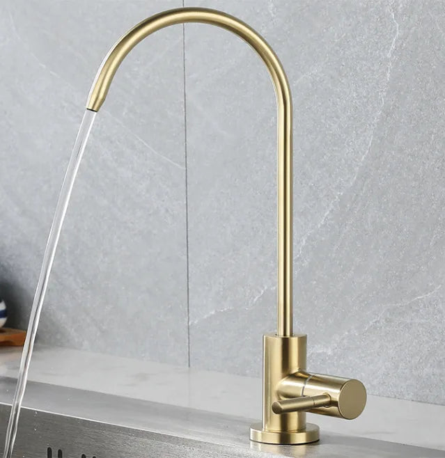 Drejelig vandrensningshane i rustfrit stål 304 AquaFlow