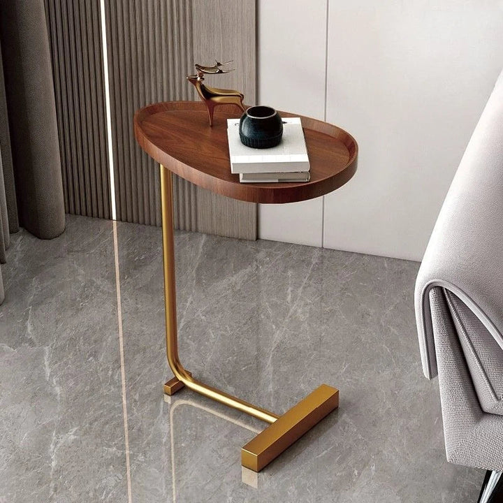 Nirethia - C-formet flytbart sofabord ideel til sofa eller seng