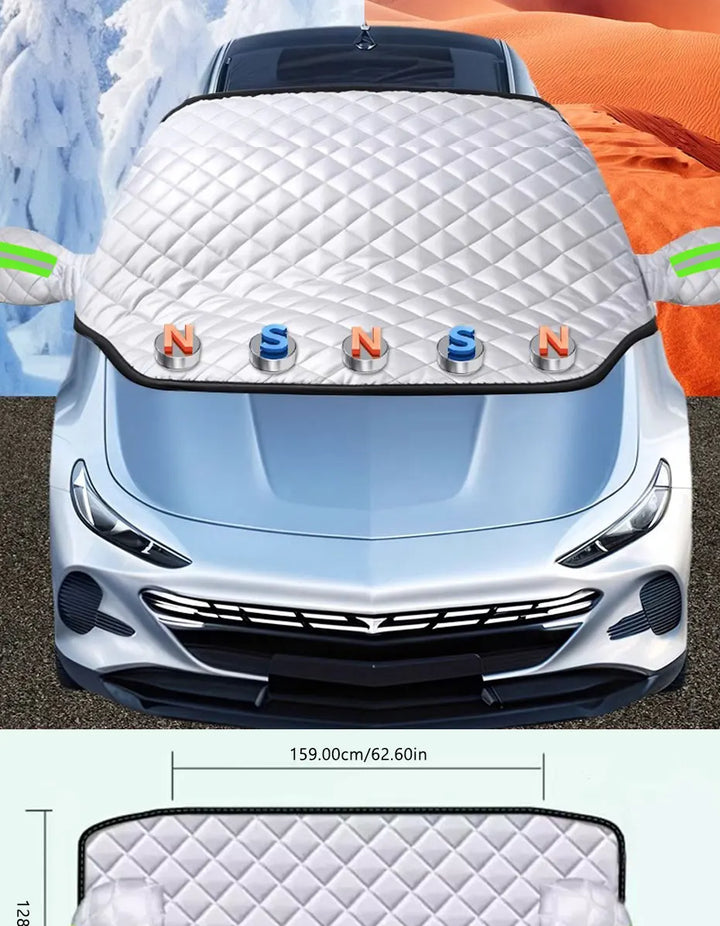 FrostGuard Pro | Forrudeafdækning i 5 lag | Magnetisk og vindbestandig | Fuld beskyttelse mod is