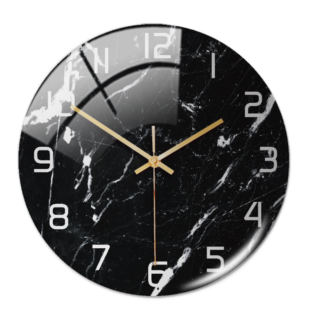 Elegant vægur med marmoreffekt – MarbleTime