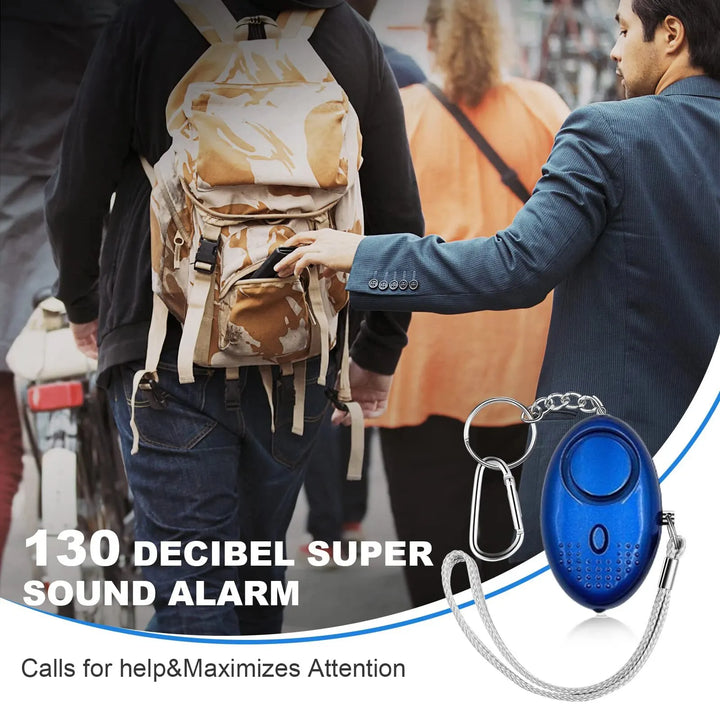 Personlig sikkerhedsalarm med LED-lys (130 dB) – SafeSound