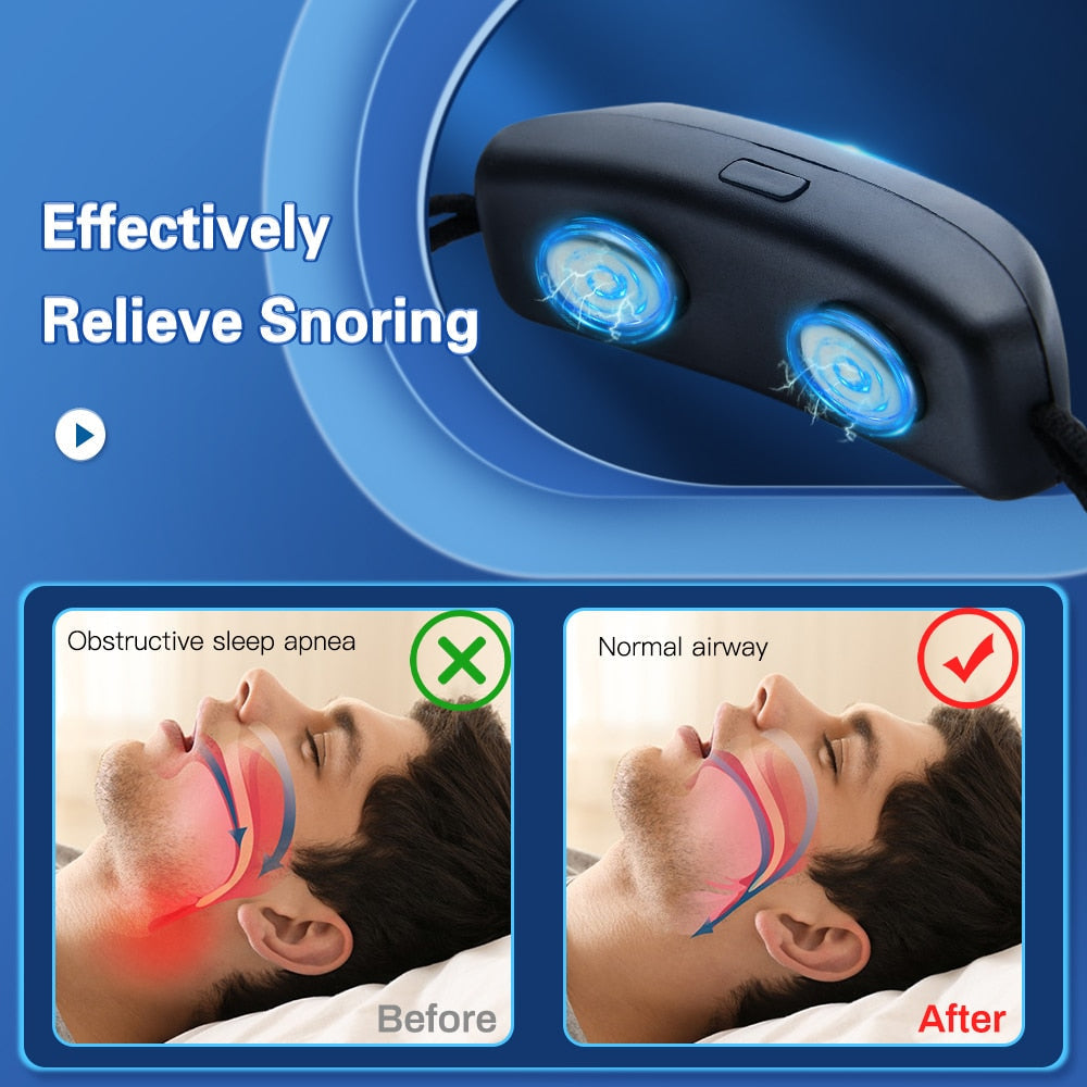 Intelligent anti-snorke- og apnø-enhed