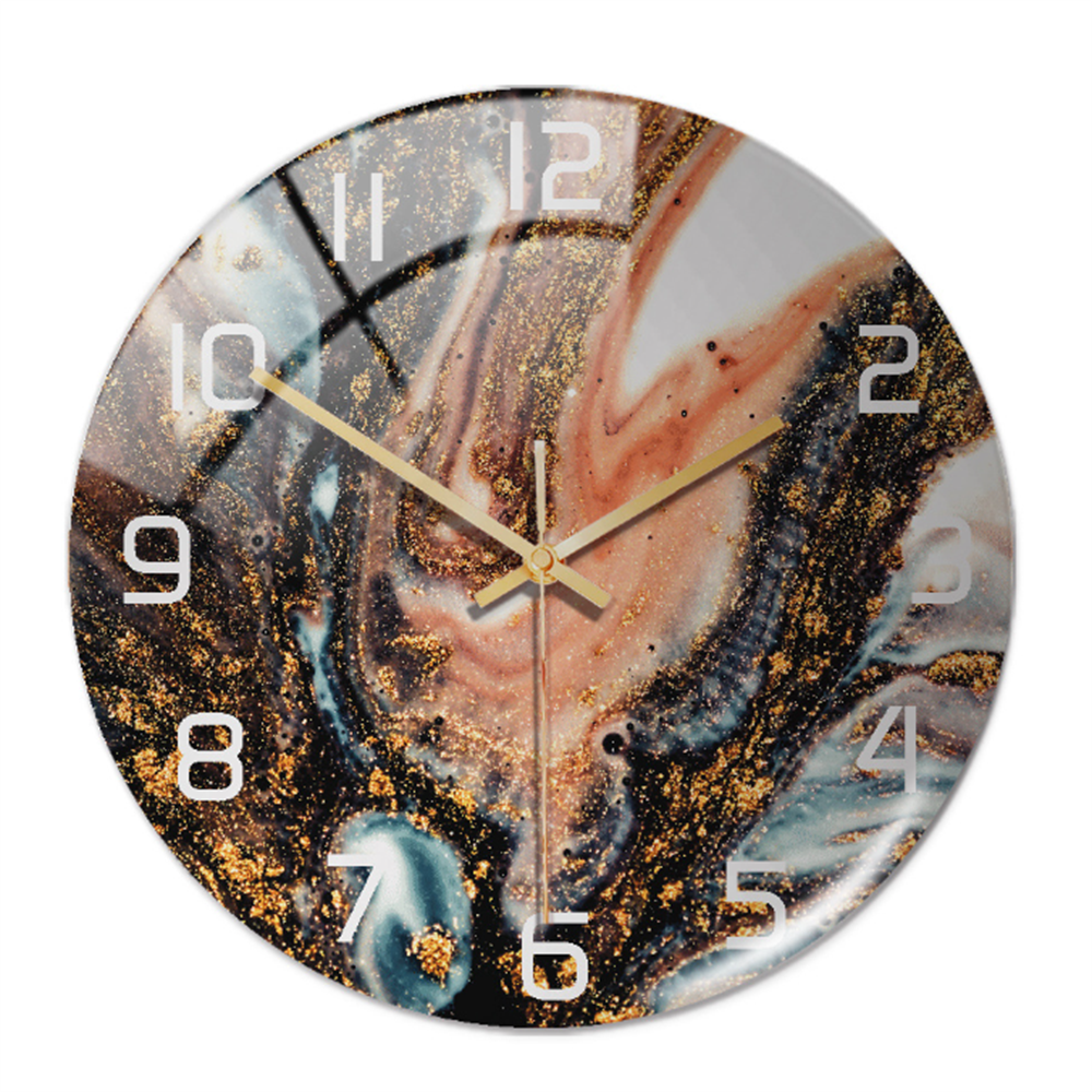 Elegant vægur med marmoreffekt – MarbleTime