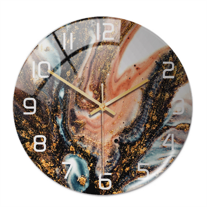 Elegant vægur med marmoreffekt – MarbleTime