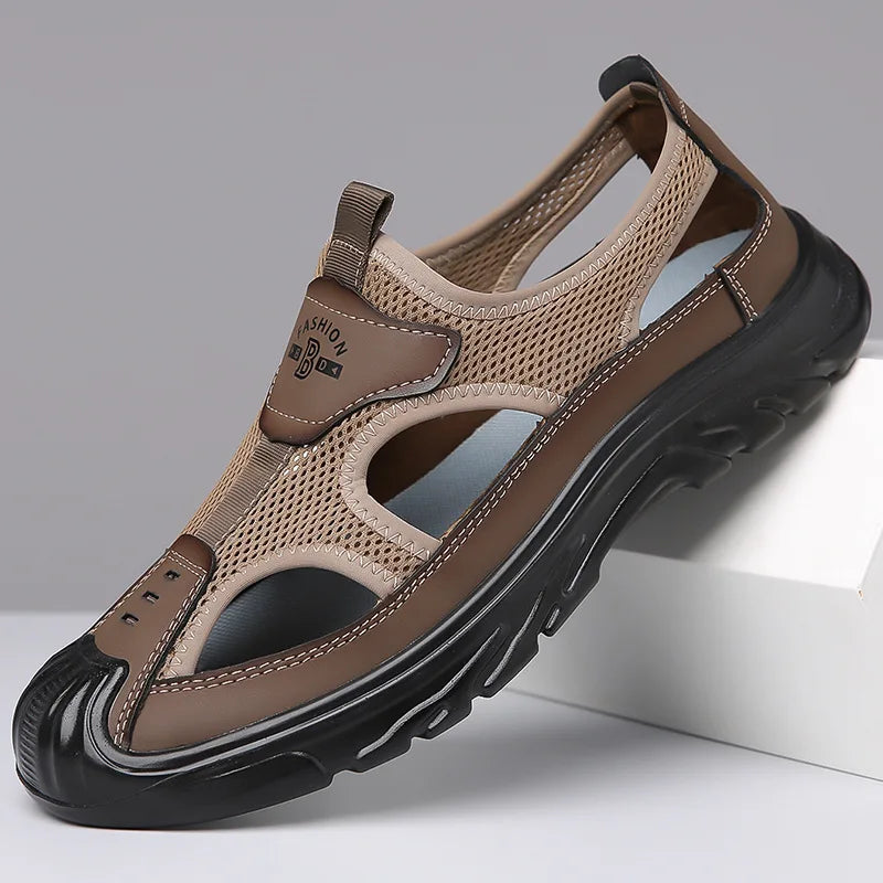 Åndbare og stilfulde mesh-sandaler til mænd – Leon