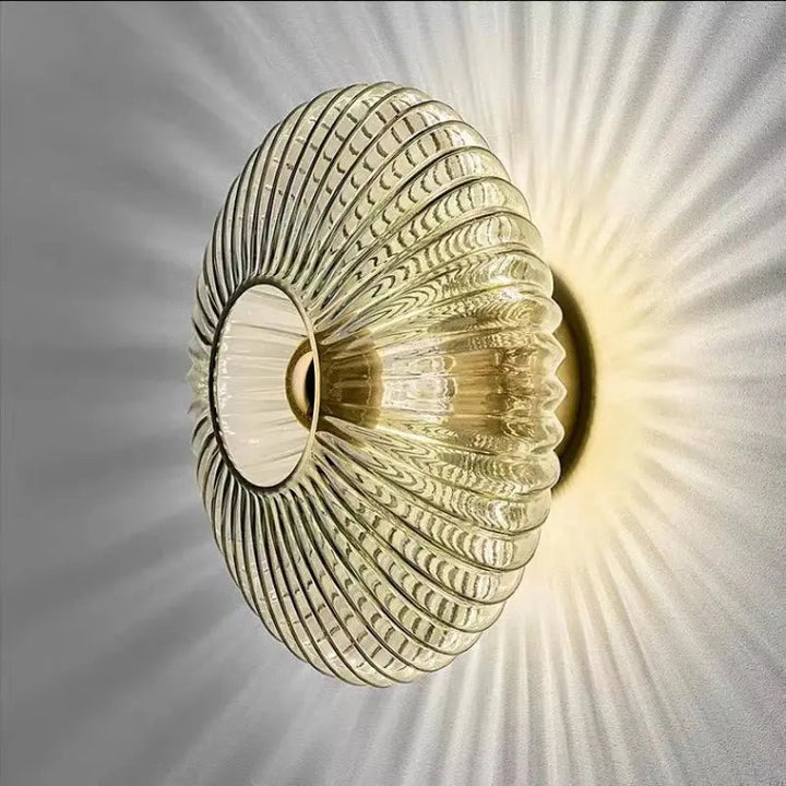 OpaliVé nordisk vægglampe i glas | Kreativ belysning til lofter og vægge i moderne interiør